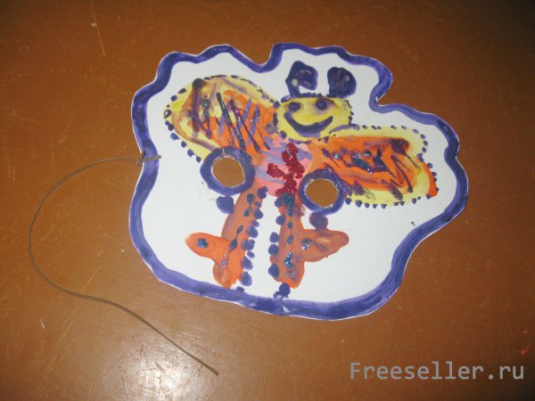 Детская новогодняя маска своими руками