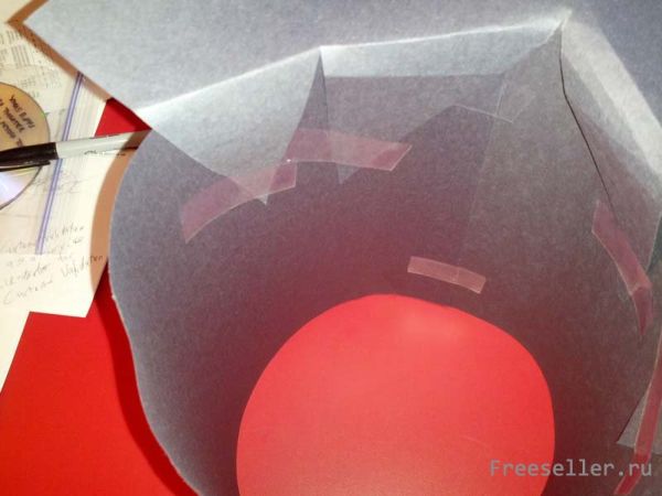 Изготовление снеговика из воздушных фонариков