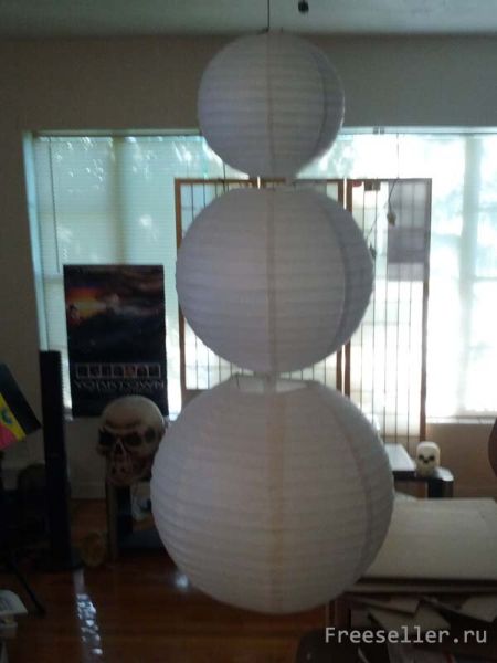 Изготовление снеговика из воздушных фонариков