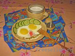 Завтрак в постель из съедобной посуды