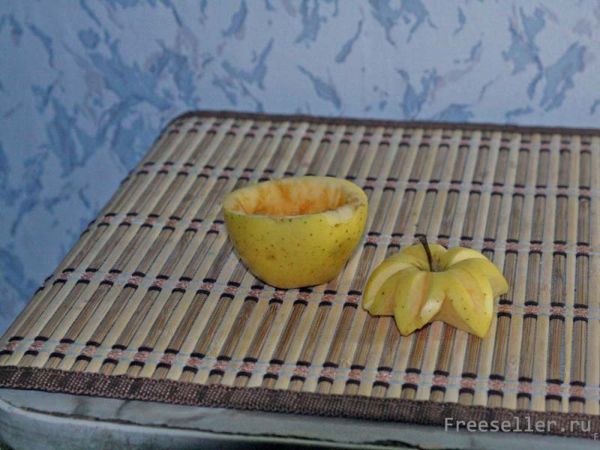 Изготовление яблочной корзинки