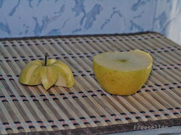 Изготовление яблочной корзинки