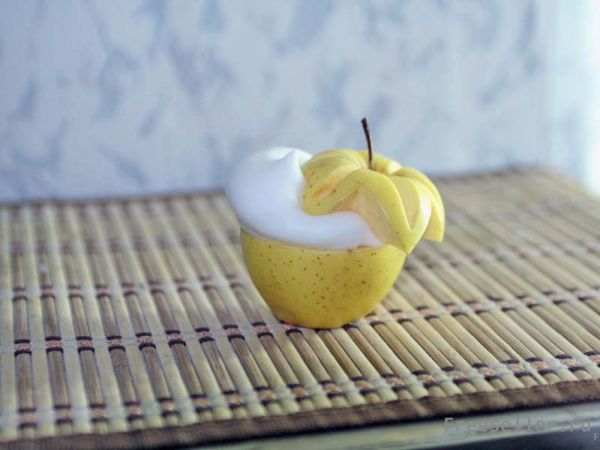 Яблочная корзинка своими руками.