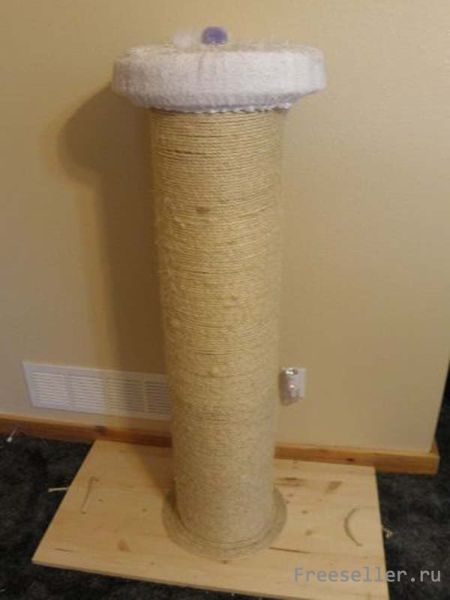 Как сделать когтеточку своими руками для любимой кошки.