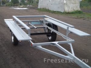 Самодельный прицеп для перевозки катамарана