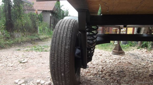 Самодельный прицеп для легкового автомобиля для перевозки оборудования