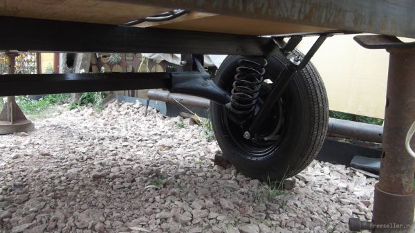 Самодельный прицеп для легкового автомобиля для перевозки оборудования