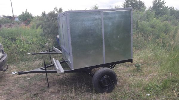 Самодельный прицеп для легкового автомобиля для перевозки оборудования