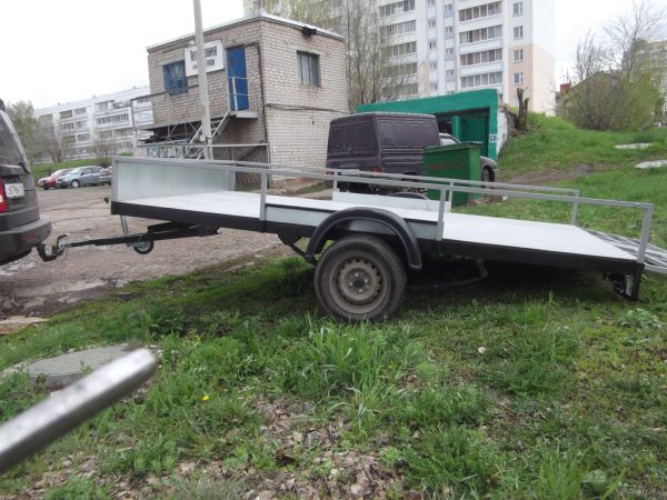 Самодельный прицеп для перевозки мототехники