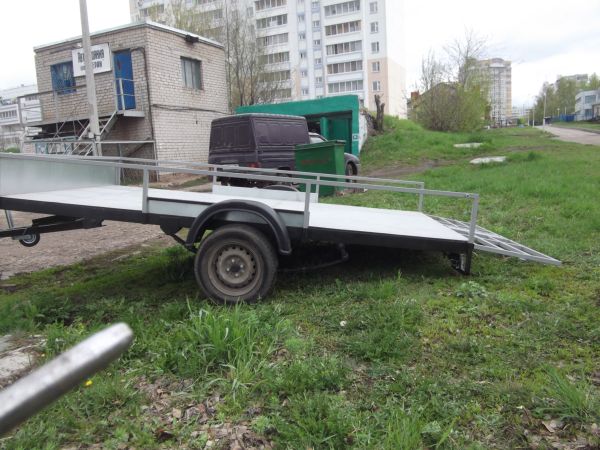 Самодельный прицеп для перевозки мототехники