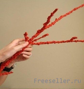 Как сделать декоративную коралловую ветку