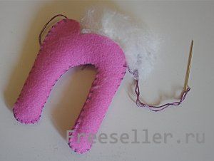 Как сшить фетровые буквы