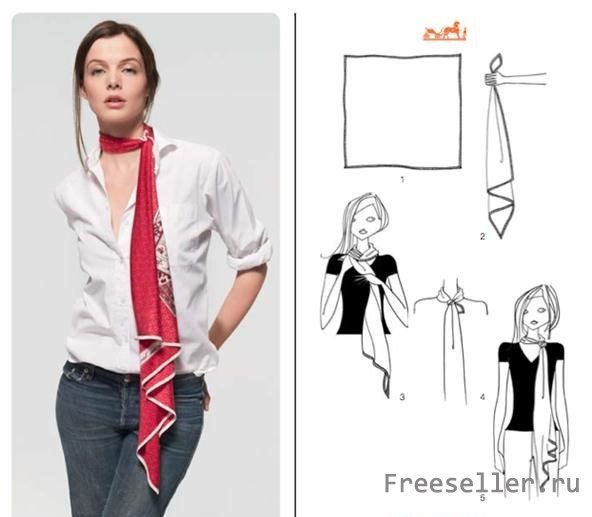 Какие вещи можно сделать из платка. Оригинальный аксессуар