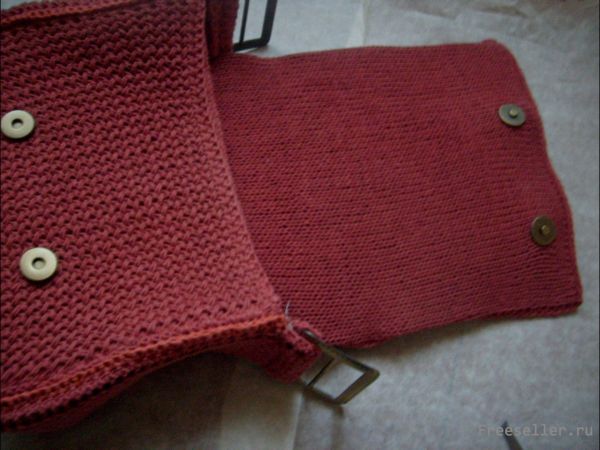 Процесс вязания дамской сумочки