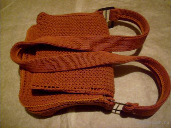 Вязаная дамская сумочка своими руками