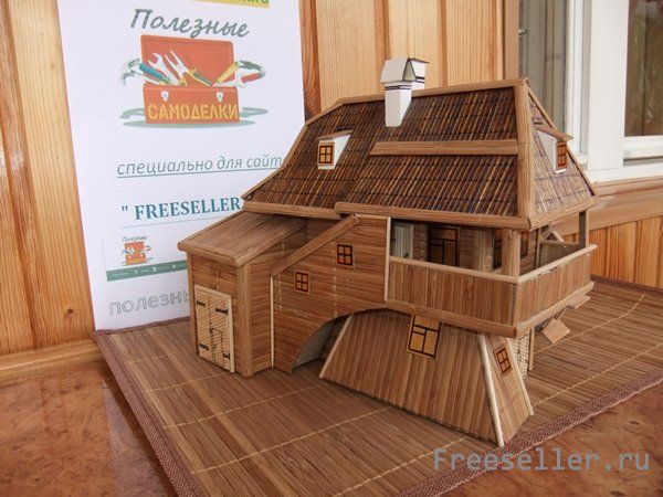 Водяная мельница из соломки