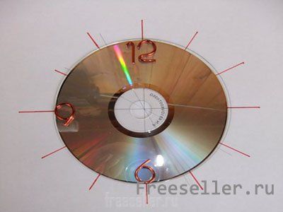 Самодельные циферблаты из CD/DVD диска