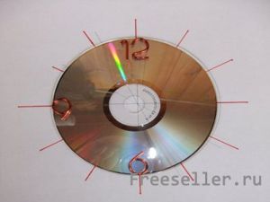 Самодельные циферблаты из CD/DVD диска