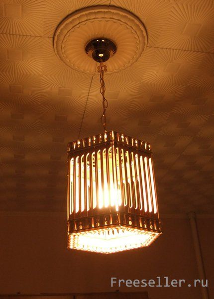 Абажур из бамбуковых шпажек своими руками