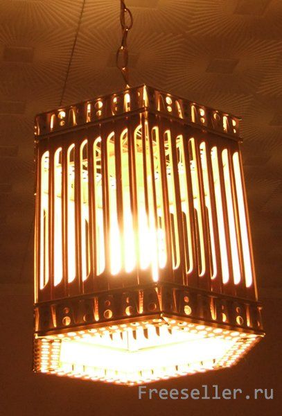 Абажур из бамбуковых шпажек своими руками