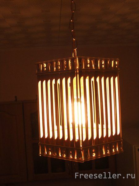 Абажур из бамбуковых шпажек своими руками