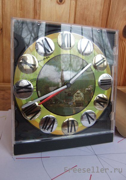 Циферблаты из CD/DVD диска своими руками