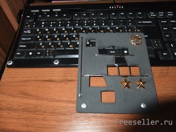 Трафарет для клавиатуры игрокам в World of tanks своими руками