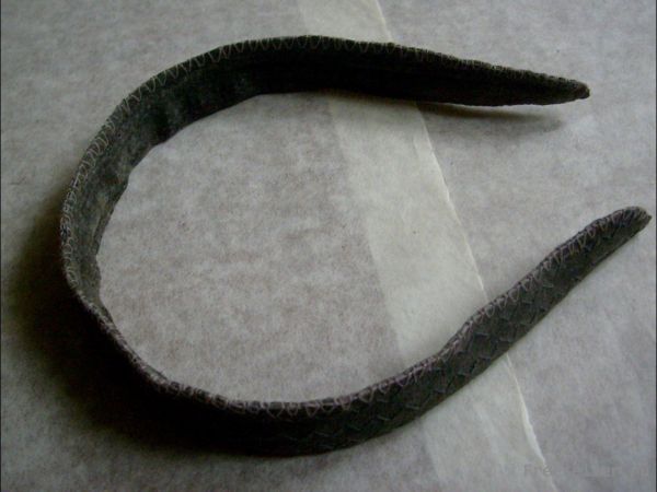 Как сделать обтяжку ободка для волос?