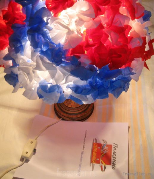 Цветочный абажур своими руками