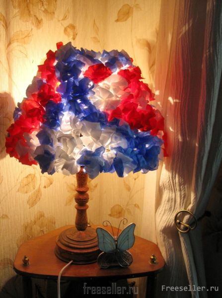 Цветочный абажур своими руками