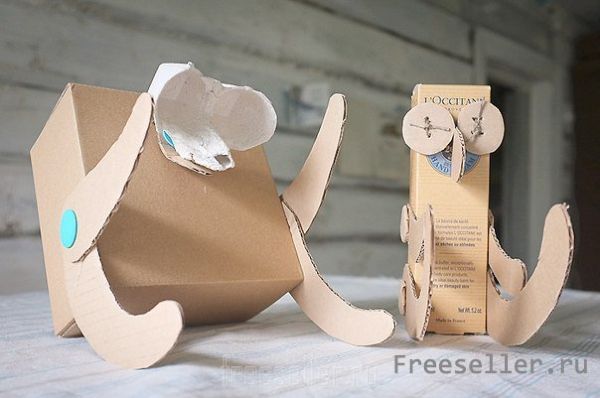 Идеи детских поделок из картона