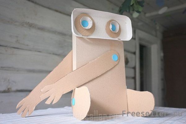 Идеи детских поделок из картона