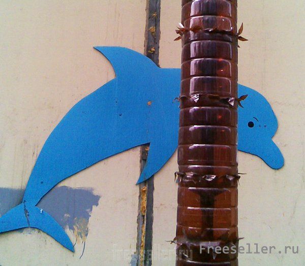 Вечнозеленая пальма из пластиковых бутылок