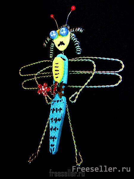 Как сделать стрекозу из проволоки