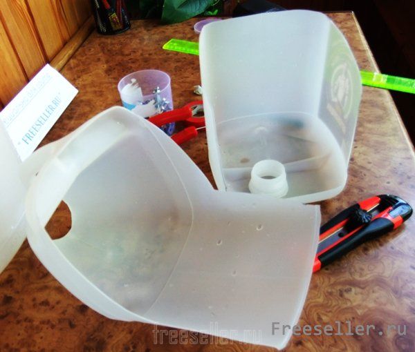 Изготовление совка из пластиковой канистры
