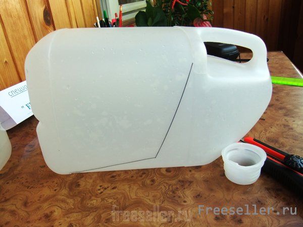 Изготовление совка из пластиковой канистры