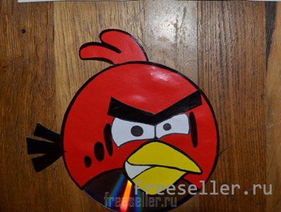 Делаем Angry Birds из картона и диска