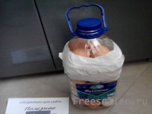 Контейнер для переноски яиц из пластиковой бутылки