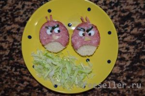 Бутерброд Angry Birds