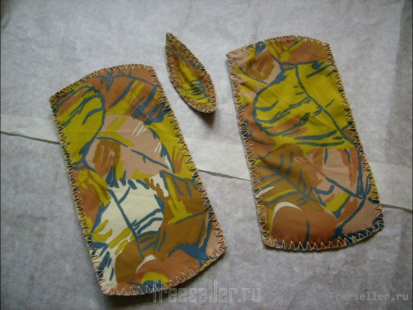 чехол с подкладкой-процесс изготовления