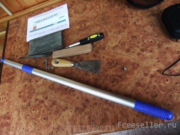 Изготовление тяпки из шпателя