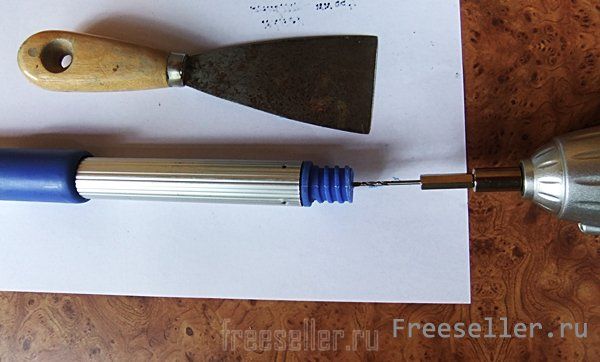 Изготовление тяпки из шпателя