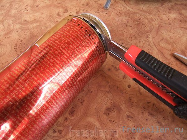 Изготовление подсвечника из алюминиевой банки