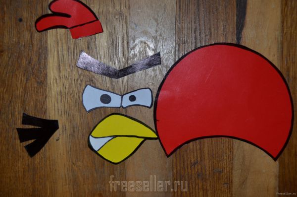 Делаем Angry Birds из картона и диска