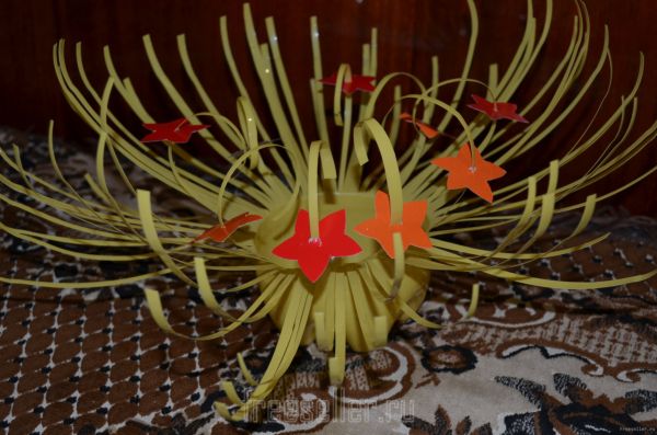 Конфетница из пластиковой бутылки своими руками.