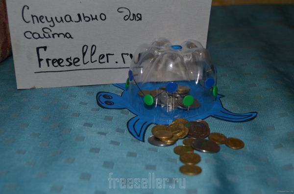 Копилка Черепашка из пластиковой бутылки