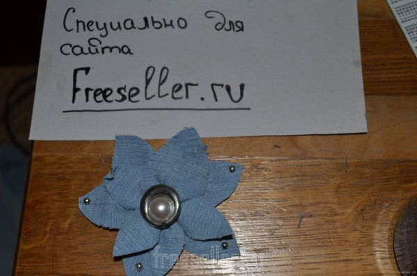 Джинсовая резинка для волос