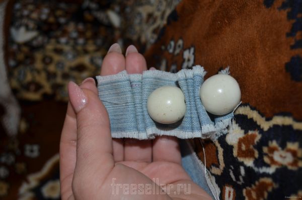 Джинсовый браслет своими руками