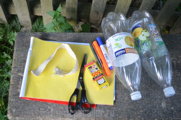 Материалы для изготовления шкатулки из пластиковой бутылки