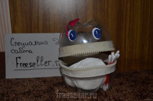 Шкатулка из пластиковой бутылки своими руками